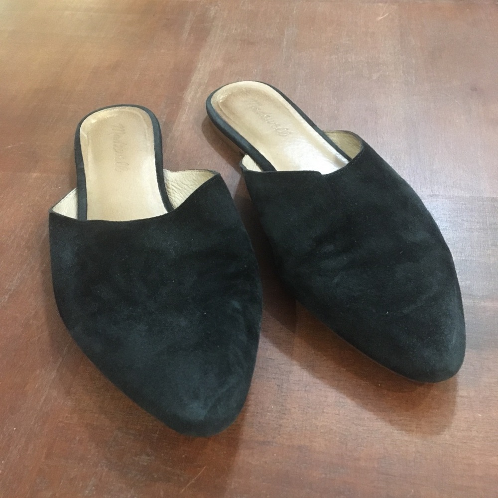 MADEWELL Black Suede Mules